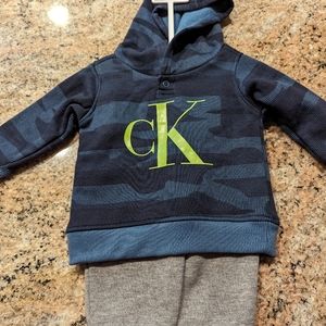 Calvin Klein two piece sweatsuit, brand new